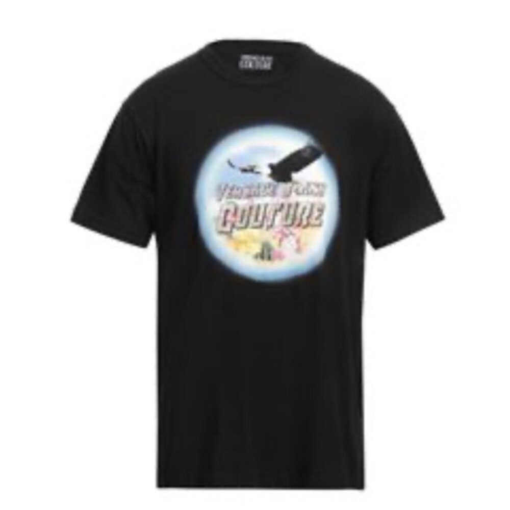 Versace Jeans Couture Black Graphic Tee - Picture 2 of 9